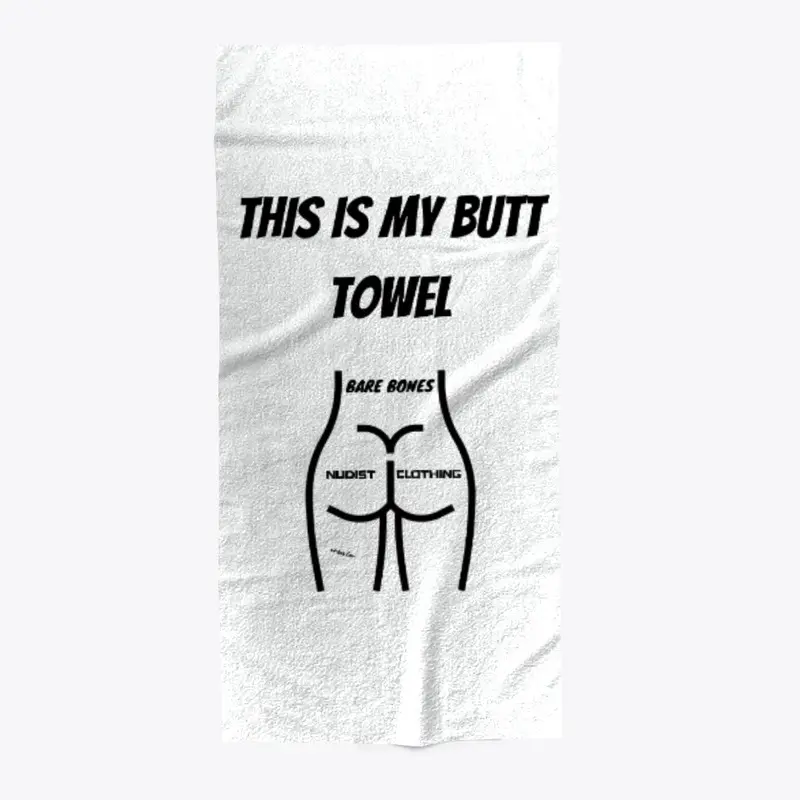 Butt beach towel