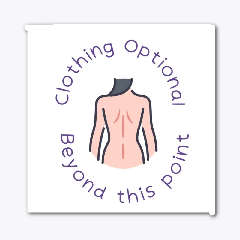 CLOTHING OPTIONAL STICKER